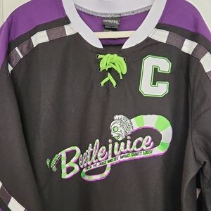 Loungefly Black and Purple Beetlejuice Jersey